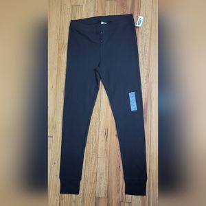 Old Navy Black Thermal Pants Medium